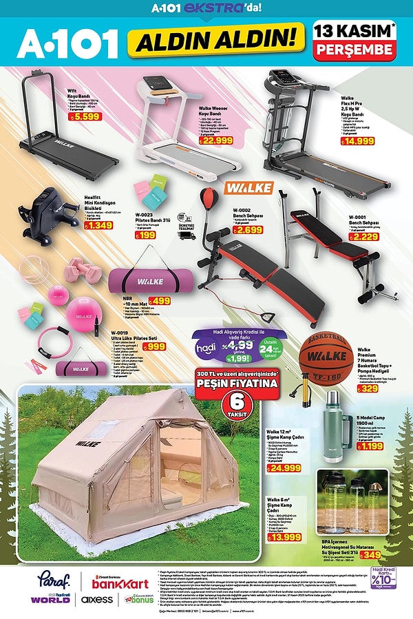 Walke Şişme Kamp Çadırı 12m2 24.999 TL