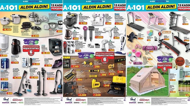 A101'e Kamp Çadırı Geliyor! 13 Kasım 2025 İnternete Özel Aldın Aldın Kataloğu