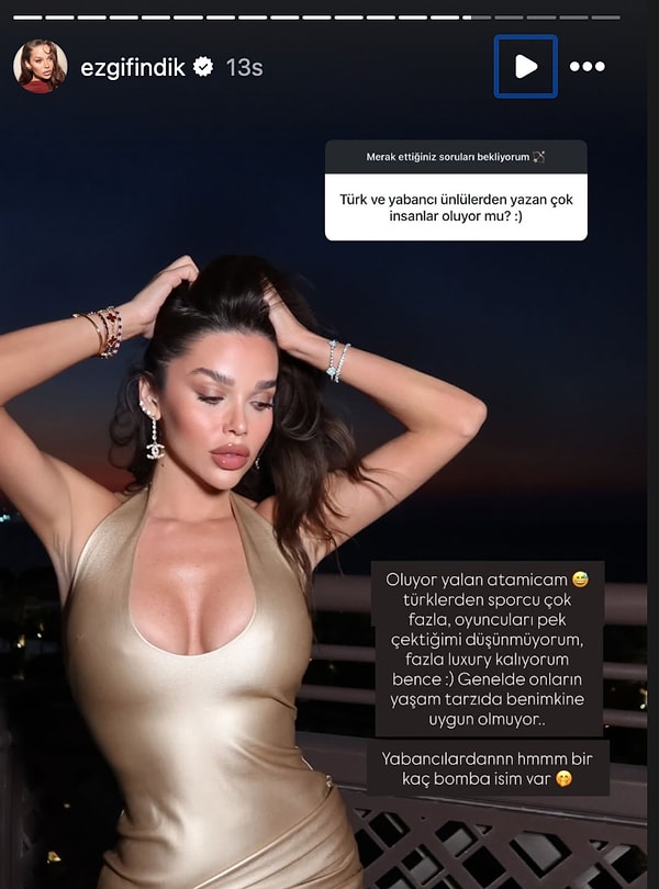 Bir süredir sessizliğini koruyan Ezgi Fındık geçtiğimiz akşam yaptığı soru-cevap etkinliğiyle gündeme oturdu.