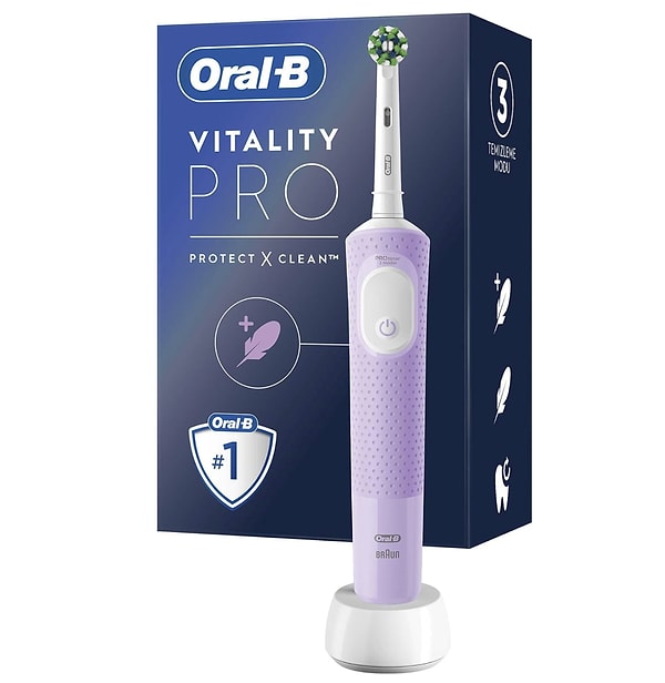 Oral-B Vitality Pro Lila, hem nazik hem de etkili bir bakım isteyenler için günlük rutini oldukça kolaylaştıran bir model.