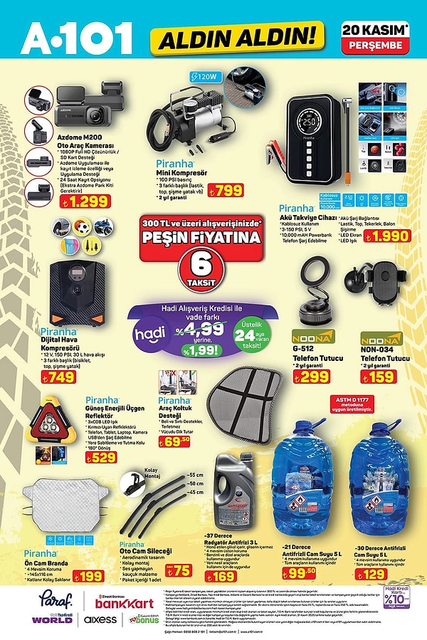 Azdome M200 Oto Araç Kamerası 1.299 TL