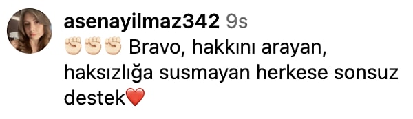 Videoya destek yorumları geldi: