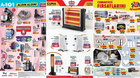 İndirim Günleri Başlıyor! 15 - 21 Kasım Haftasında A101 ve BİM Aktüel Ürünler Listesinde Ne Var?