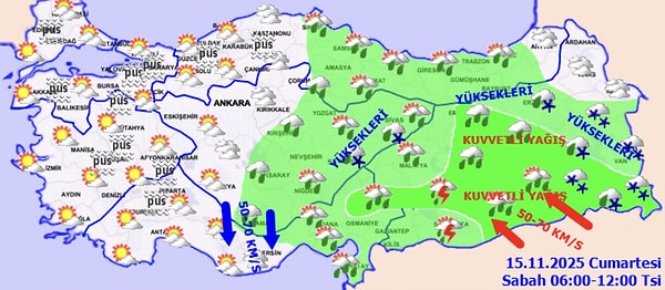 15 Kasım Hava Durumu: Hafta Sonu Hava Nasıl?