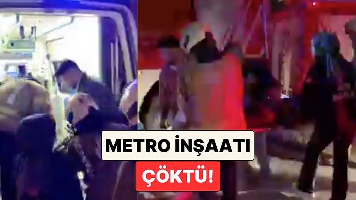 Beşiktaş Kabataş'ta Bulunan Metro İnşaatında Çökme! Bir İşçi Hayatını Kaybetti