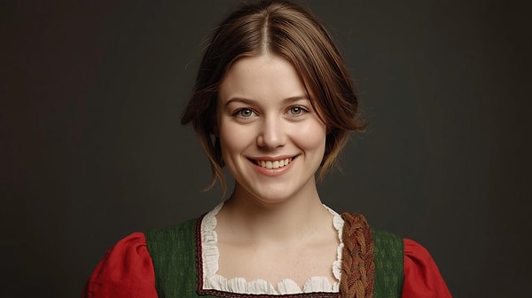 Neşeli ve Etkileyici Kadın