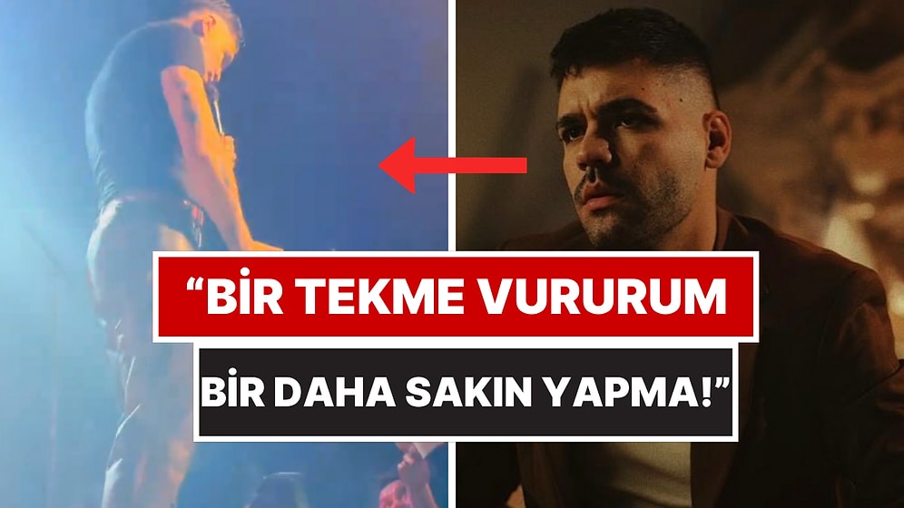 Emir Can İğrek Konserde Paçasını Çeken İzleyiciye Sert Tepki Gösterdi