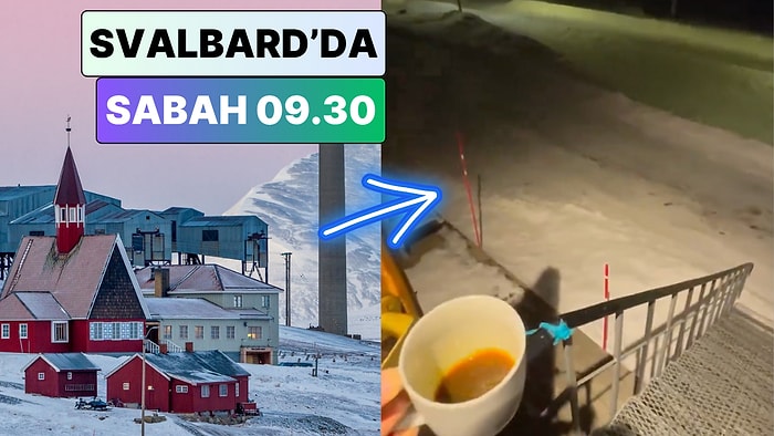 Bir Gezgin Türklere Oturum İzni Veren Svalbard'da Sabah Saatlerindeki Havayı Paylaştı