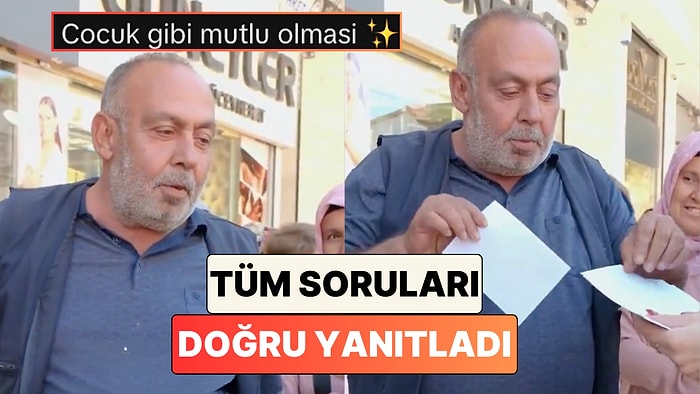 Hatay'da Sokak Röportajında Sorulan Tüm Soruları Doğru Yanıtlayan İlkokul Mezunu Adam Alkışlarla Desteklendi