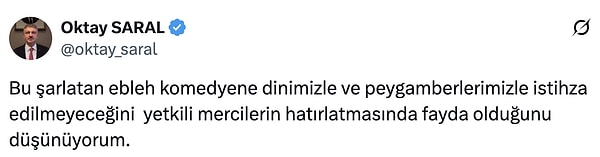 Fatih Altaylı ve Manifest'e verdiği tepkilerle hatırlanan Oktay Sarak ise şu paylaşımı yaptı.