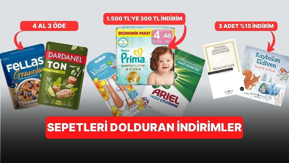 Amazon Gülümseten Kasım Fırsatları'nda Öne Çıkan Sepet İndirimleri
