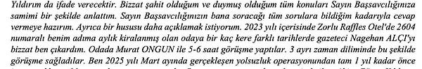 İddianamede yer alan Servet Yıldırım’ın ifadesi 👇