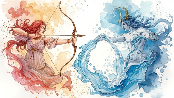 Hava ateşi körükler: Yay ve Kova.