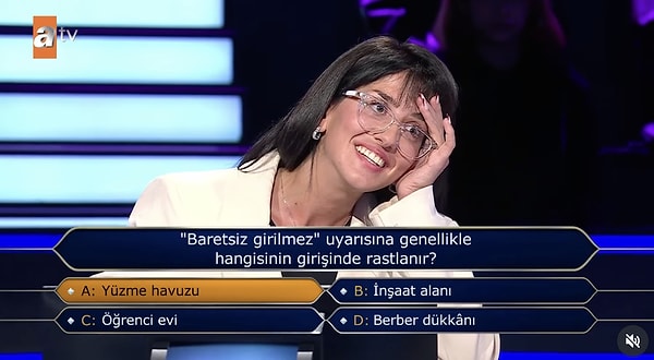 Ekranların sevilen yarışma programı Kim Milyoner Olmak İster'in yeni bölümünde bir yarışmacı heyecandan 2. soruda elendi.
