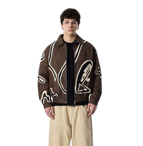 Graffiti Flow Nakış Detaylı Premium Oversize Ceket %30'a varan indirimle!
