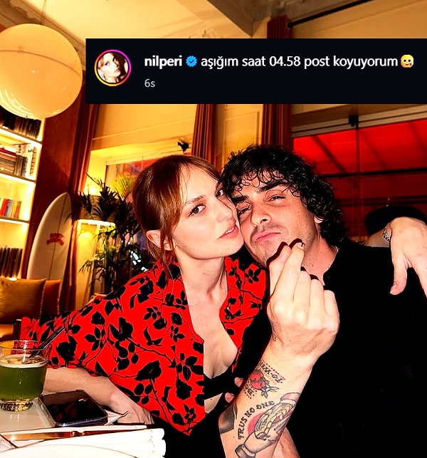 İddialar doğru da çıkmıştı! Kısa süre içerisinde yönetmen sevgilisiyle gece gezmesinde görüntülenen Nilperi Şahinkaya, aşkını saklamadı.