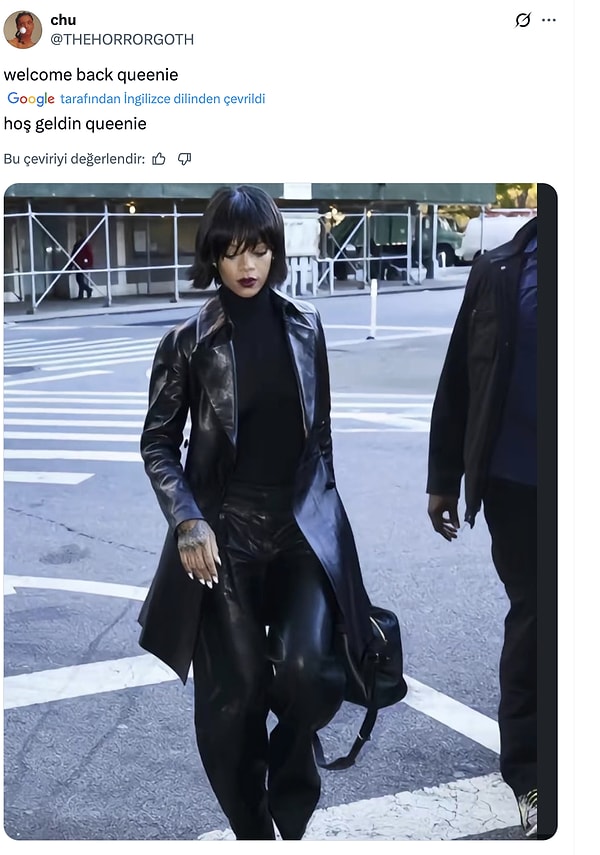 "Hoş geldin Kraliçe"