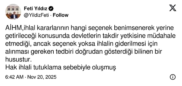 Feti Yıldız'ın paylaşımı 👇