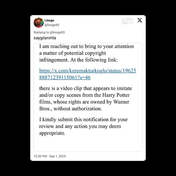 Hatta bir Galatasaray taraftarı tarafından dev yapım şirketine ihbarda bulunulduğu da öne sürüldü.