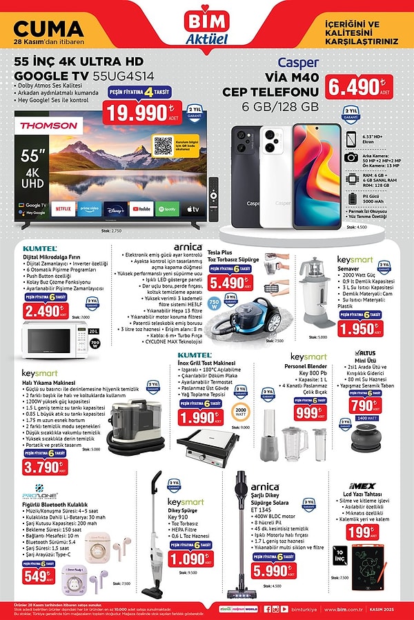 Arnica Tesla Plus Toz Torbasız Süpürge 5.490 TL