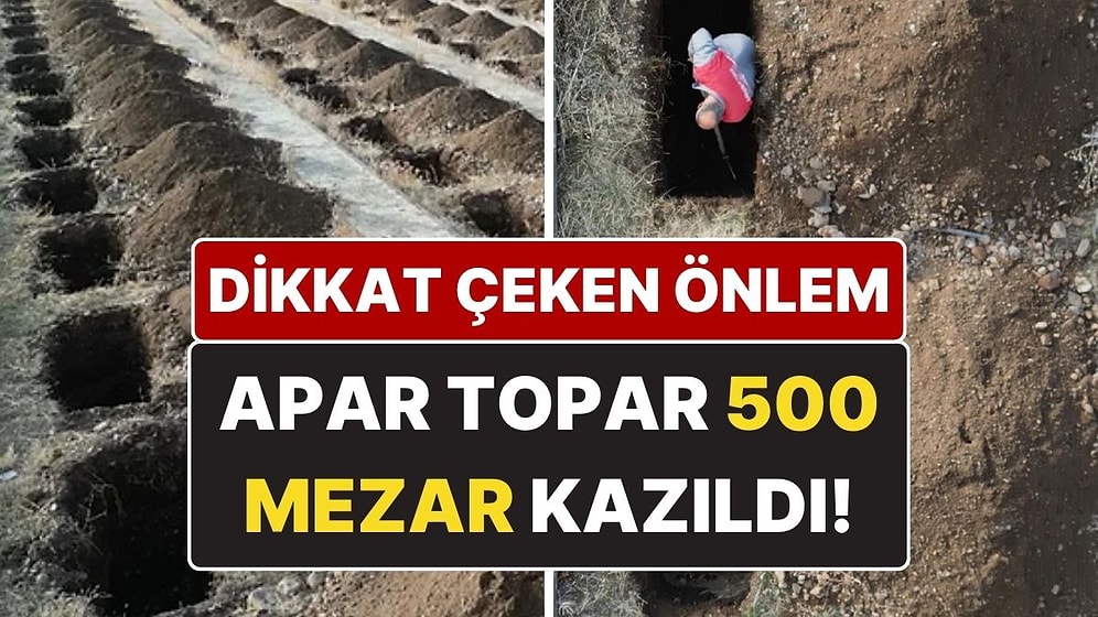 Erzurum’da Apar Topar 500 Mezar Kazıldı! Belediyeden Dikkat Çeken Önlem