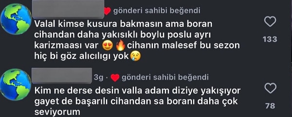 Burç Kümbetlioğlu’nun aşağıda yer alan iki yoruma beğeni bıraktığı ortaya çıktı.