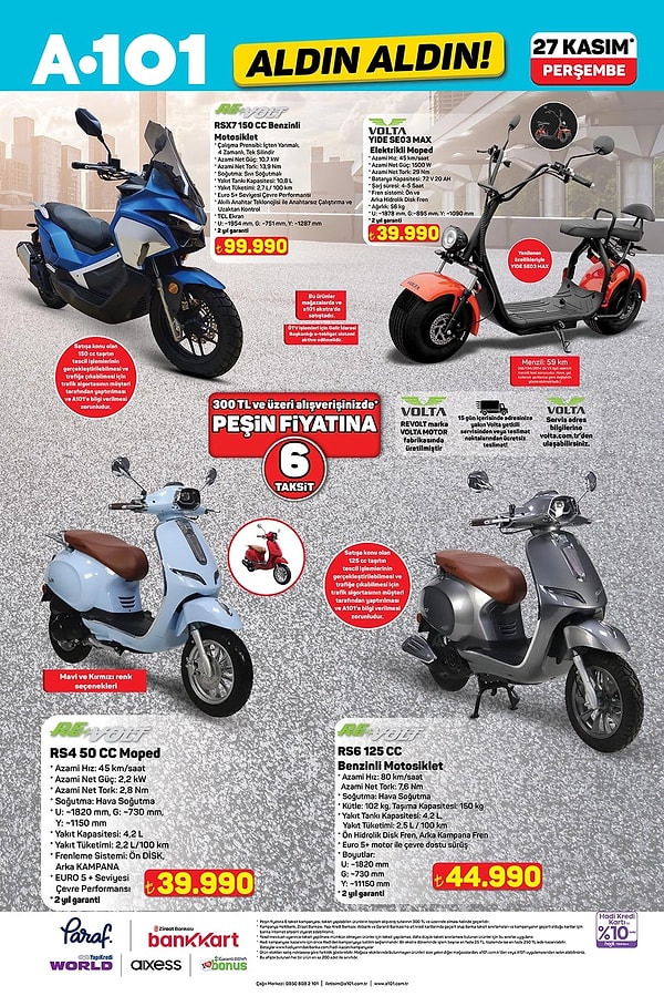 REVOLT 150 CC Benzinli Motosiklet 99.990 TL