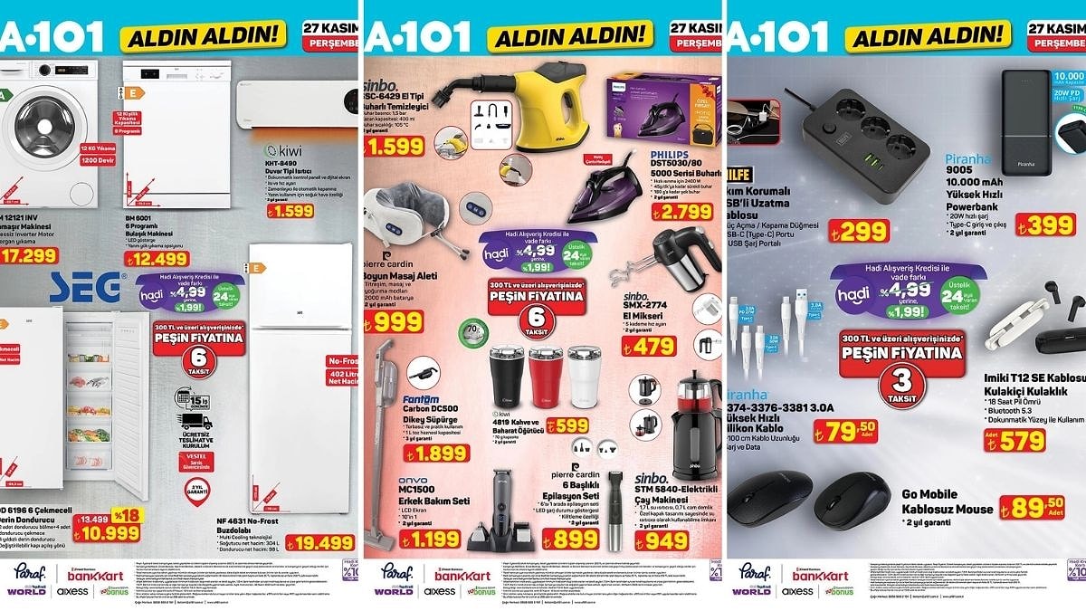 A101&apos;e Duvar Tipi Isıtıcı Geliyor! 27 Kasım 2025 A101 Aldın Aldın Kataloğu