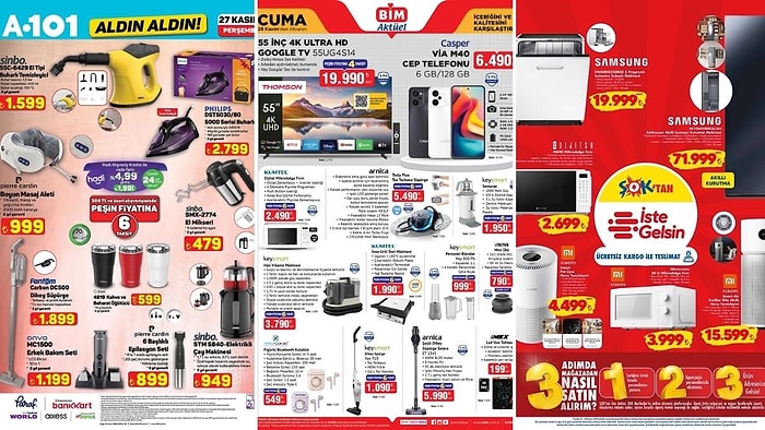 İndirim Günleri Başlıyor! 22 - 28 Kasım Haftasında A101 ve BİM Aktüel Ürünler Listesinde Ne Var?