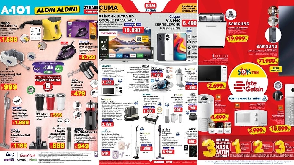 İndirim Günleri Başlıyor! 22 - 28 Kasım Haftasında A101 ve BİM Aktüel Ürünler Listesinde Ne Var?