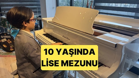 Samsunlu Yusufhan Liseyi 10 Yaşında Bitirmeyi Başardı