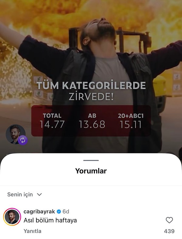 Taşacak Bu Deniz'in yönetmeni Çağrı Bayrak, paylaşımıyla heyecan yarattı.