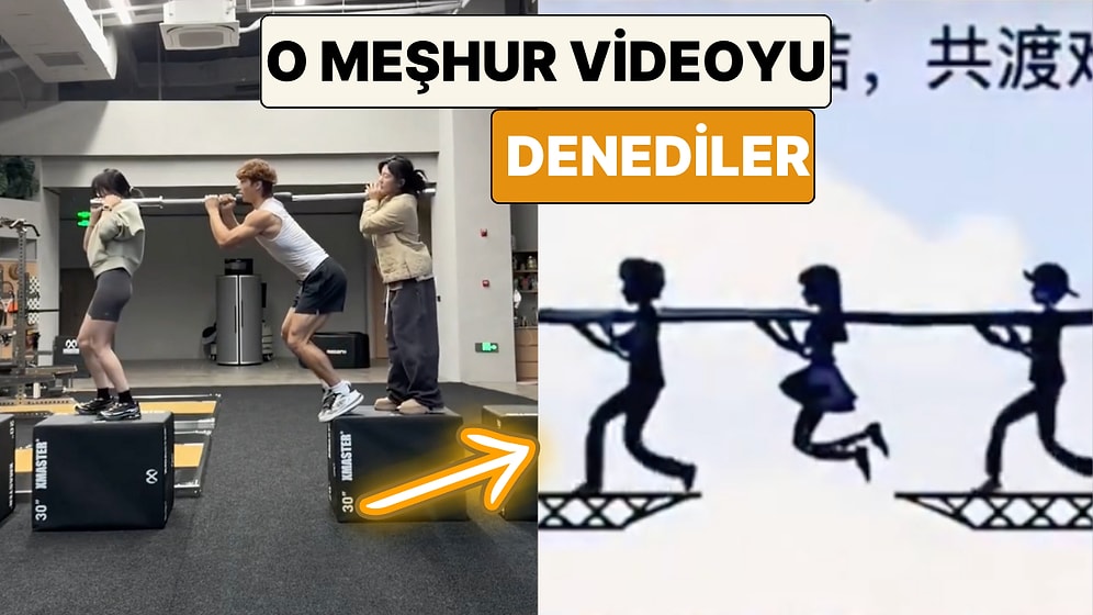 Bir Grup Sporcu Sosyal Medyada Meşhur Olan Çubukla Köprüden Geçme Videosunu Denedi