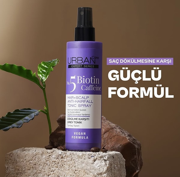 URBAN Care Expert Biotin & Kafein Dökülme Karşıtı Saç Toniği, haftanın çok satanları arasında yerini almış!