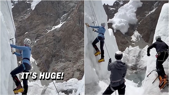 The Shocking Moment When a Group of Climbers Encountered an Avalanche While Climbing