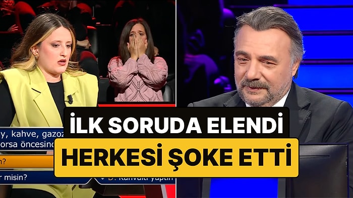 Kim Milyoner Olmak İster'in İlk Sorusunda Elendi, Stüdyo Resmen Buz Kesti!