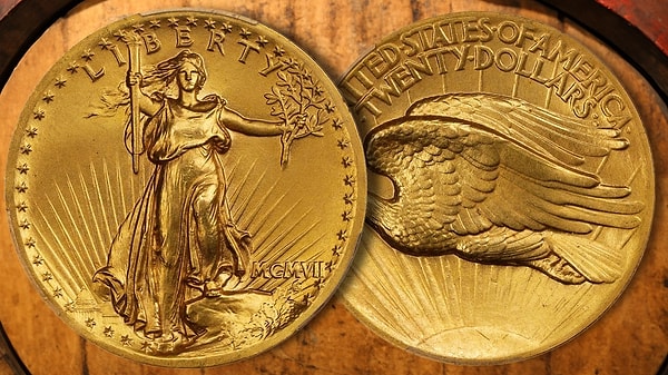 10. Son olarak, 1907 Saint-Gaudens Double Eagle (Ultra Yüksek Rölyef) ABD Başkanı Theodore Roosevelt'in isteğiyle "dünyanın en güzel parasını" yapma girişimidir, ancak kabartması çok yüksek olduğu için seri üretime geçilememiştir. Değeri ne olabilir?