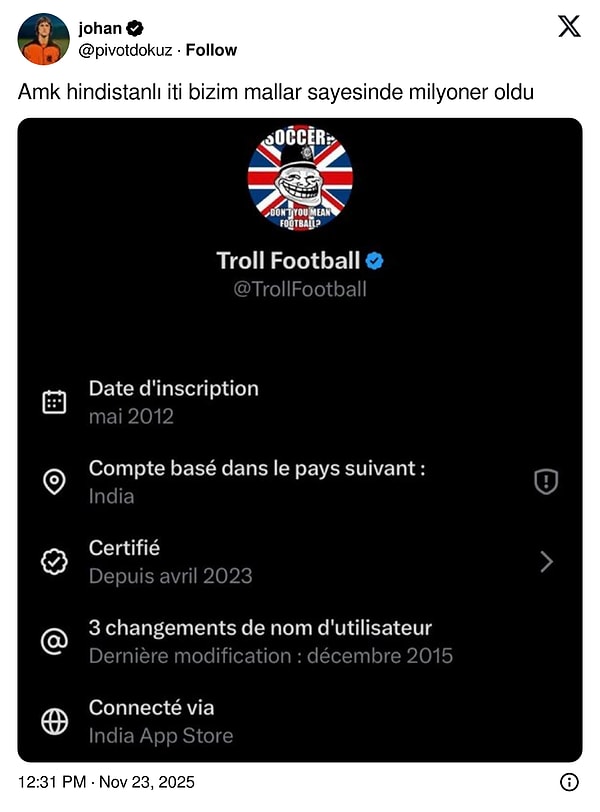 Öyle ki çoğu kişi de Hintlilerin X'i resmen ele geçirdiğini düşündü.