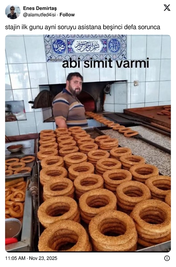 Stajyerliğin şanındandır...