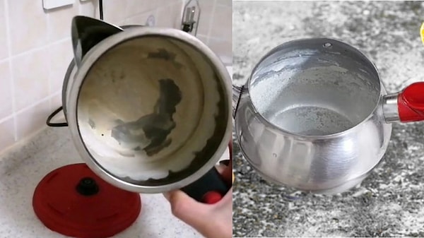 Çaydanlık içerisinde biriken kireç, bazı sorunlara neden olabiliyor.