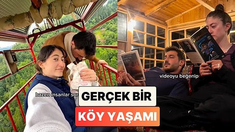 Arabayla Ulaşımın Bile Olmadığı Bir Köyde Yaşayan Çift "Sıkılmıyor musunuz?" Sorusunu Yanıtladı