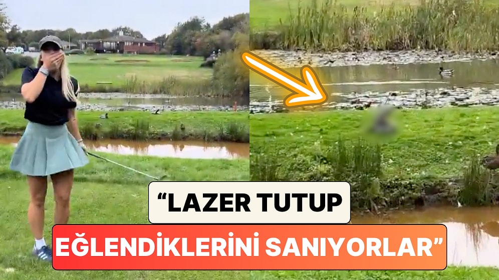 Golf Oynarken Bir Ördeği Yaralayan Kadının Hiçbir Müdahalede Bulunmadığı Anlar Tepki Çekti