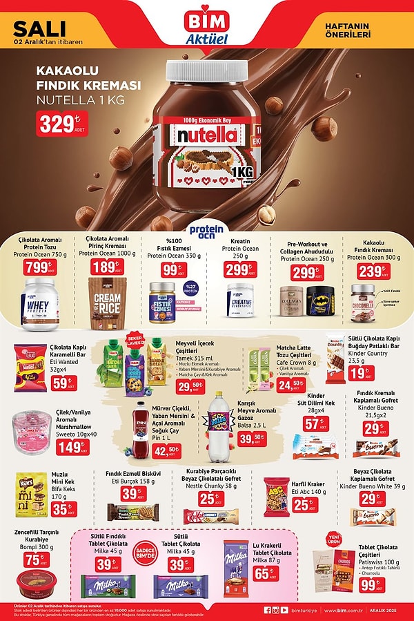 Nutella Kakaolu Fındık Kreması 329 TL