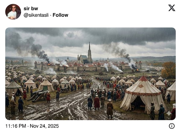 Viyana Kuşatması böyle resmedildi.