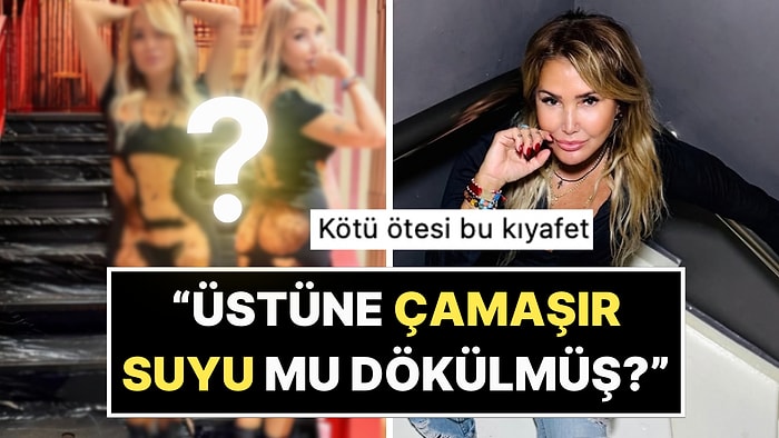 Yonca Evcimik'in Sahnede Tercih Ettiği Çıplak Vücut Çizimli Elbisesi Dillere Fena Düştü!