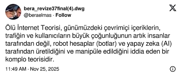 Hala bilmeyen vardır diye...