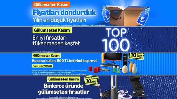 Amazon Gülümseten Kasım İndirimleri'nde Bugün Neler Var?