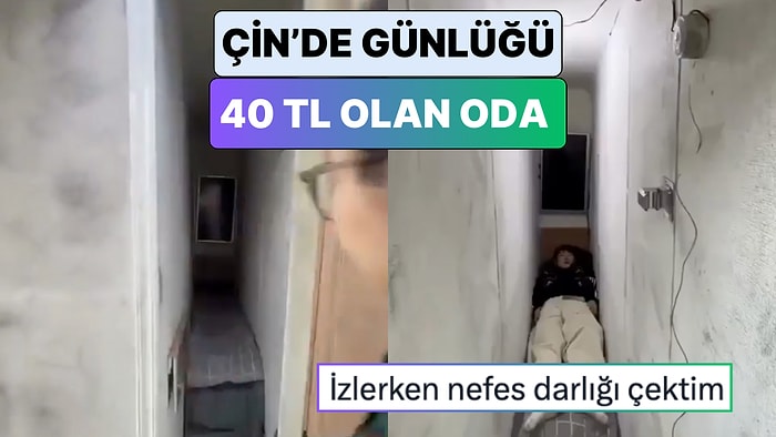 Çin'de Günlük Ücreti 40 TL Olan Odanın Görüntüsünü İzlerken İçiniz Daralacak