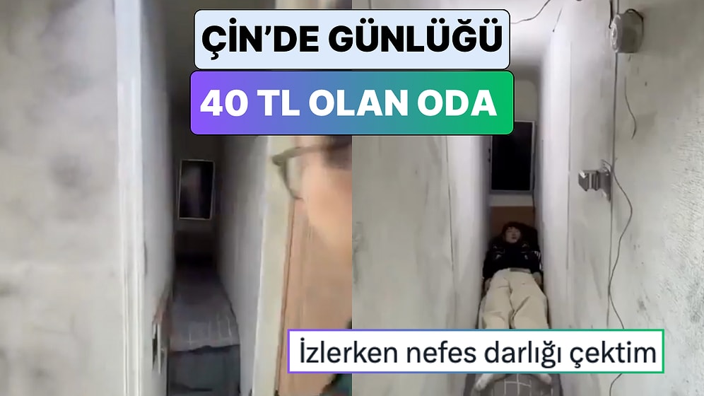 Çin'de Günlük Ücreti 40 TL Olan Odanın Görüntüsünü İzlerken İçiniz Daralacak