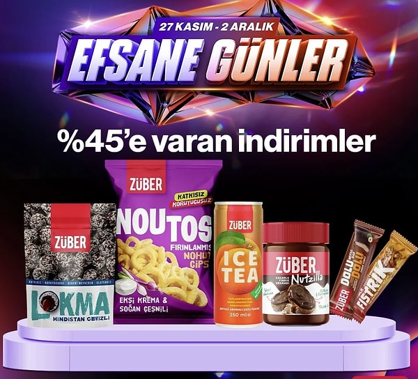 Züber Kasım Efsane Günler başladı!